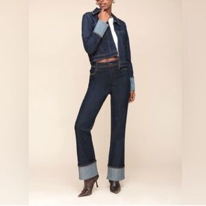 House of Harlow 1960 Dark Indigo Flare Jeans